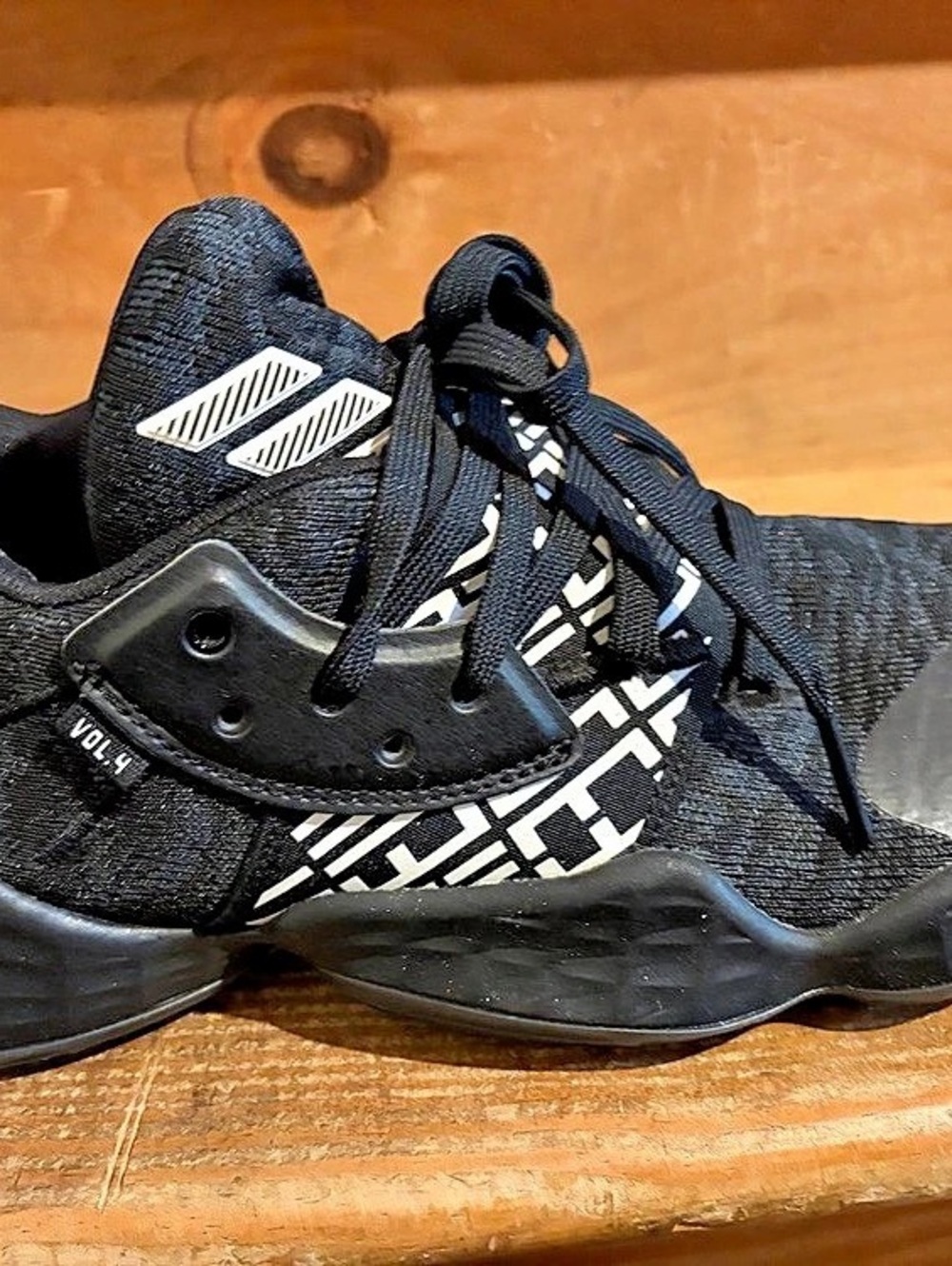 adidas Harden Vol. 1 Basketball Shoes in Black & White